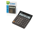 Калькулятор настольный CASIO DH-12-BK-S, КОМПАКТНЫЙ (159х151 мм), 12 разрядов, двойное питание, черный/серый, DH-12-BK-S-EP