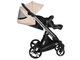 Коляска 3в1 ibebe i-stop Экокожа Beige, CHROME рама