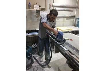 Обгонка геометрических панелей по шаблону в нужный размер