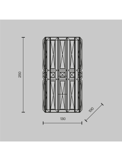 Настенный светильник (бра) Facet, MOD094WL-01CH