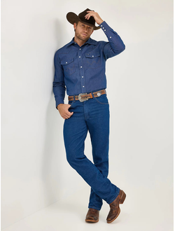 Джинсы 31MWZ Wrangler® Cowboy Cut® свободный крой [стираные]