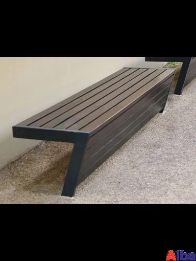 Уличная скамейка без спинки Консоль