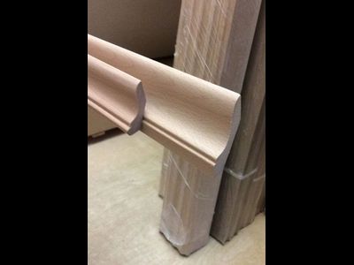 Плинтус ласточкин хвост из массива бука 70х15(35х65) категория (Экстра)