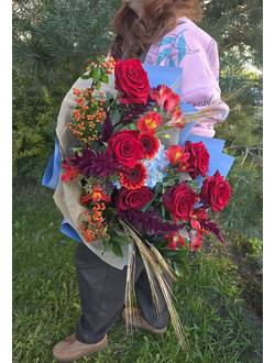 Букет с колосками