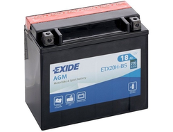 Аккумулятор EXIDE ETX20H-BS  (YUAM62RBH, YTX20H, ETX20HBS, YTX20H-BS) (0745-406, 0645-779, 0645-480, 0745-047,0645-170, 0745-423)