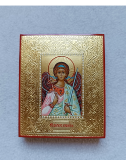 Ангел-Хранитель. Рукописная икона 9х10,5см.