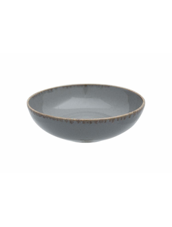 Салатник 25 см фарфор цвет тёмно-серый