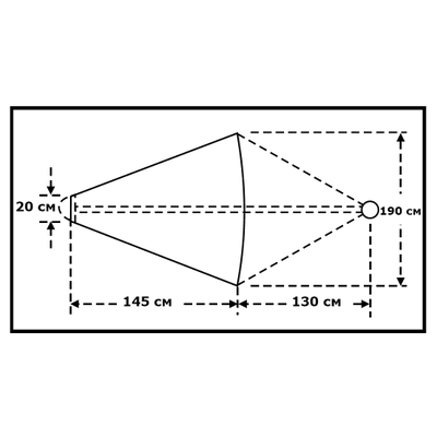 Плавучий якорь Lalizas 10075 190х145см из оранжевого ПВХ для судов до 13,5м