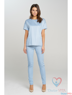 Брюки DR.SUPER "Stars" голубые