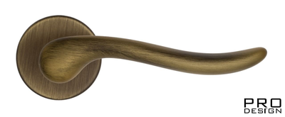 Дверная ручка на круглом основании Fratelli Cattini "MAYA" 7-BY матовая бронза