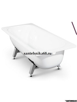 Стальная ванна "DONNA VANNA" Белая орхидея  с опорной подставкой 1.05 1.2 1.3 1.4 1.5 1.6 1.7 м