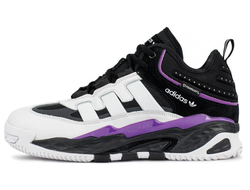Adidas Niteball With Fur White Purple с мехом