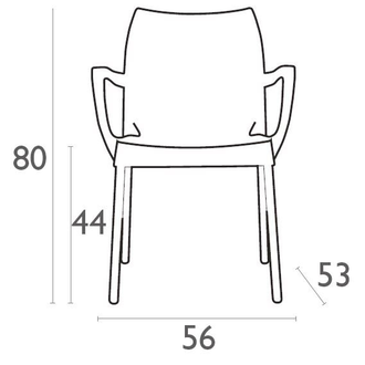 Кресло пластиковое Dolce