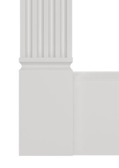 Декоративный элемент- основание к наличникам для обрамления проёмов, окон и дверей из архитектурного ЛДФ-декора Ultrawood D 1085