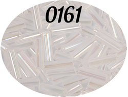 Стеклярус Zlatka 6мм 10гр цвет № 0161 белый радужный