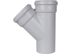 Тройник канализационный STOUT D 110х110 / 45° бесшумный (Арт. SKB-0015-111145)