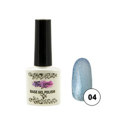 Гель-лак FOR YOU Cat's eye CRYSTAL № 04