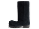 Balenciaga Alaska Fur High Boot Black