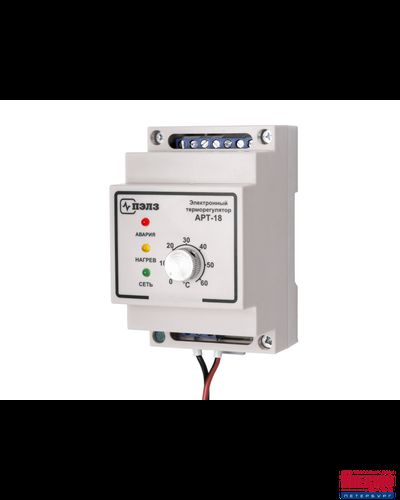 Терморегулятор аналоговый АРТ-18-10Н с датчиком температуры (Диапазон регулировки температуры -10...+30 °С) (выходное реле рассчитанное на 10А, позволяет подключать к терморегулятору максимальную нагрузку 2 кВт )