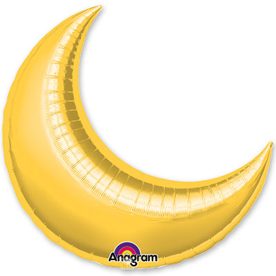 Полумесяц фольгированный 32-36 дюймов в ассортименте