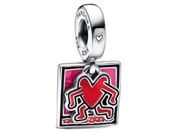 Шарм-подвеска «Ходячее сердце» Keith Haring™ x Pandora Артикул: 792216C01