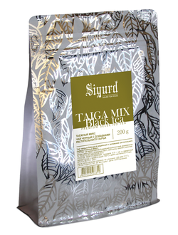 Чай SIGURD TAIGA MIX черный Таежный микс 200гр (КвадроПак)