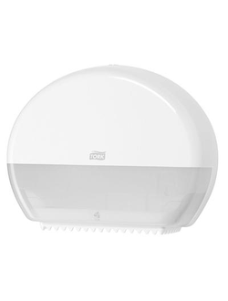 Диспенсер для туалетной бумаги в мини-рулонах Tork Elevation Т2 555000 пластиковый белый
