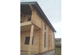 Дом из профилированного бруса камерной сушки сечением 145(h)х195 мм. Республика Башкортостан, г. Уфа. Площадь дома 210 м2.