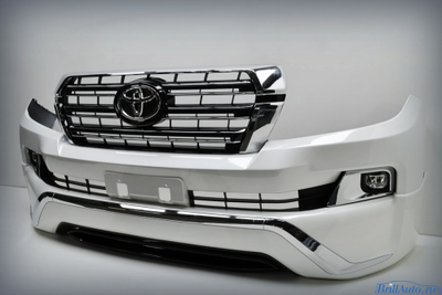 Бампер + губа MIDDLE EAST Toyota Land Cruiser 200 2007-2015 в стиле 2016+