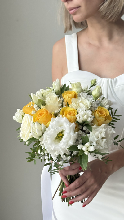 Букет невесты & Бутоньерка № 1359