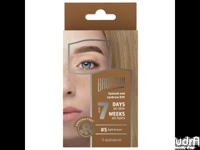 BRONSUN Набор для домашнего окрашивания BR-2008, цвет светло-коричневый №5