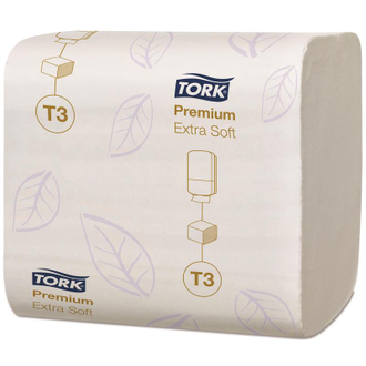Бумага туалетная листовая Tork T3 Premium 114276 2-слойная 30 пачек по 252 листа