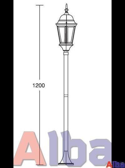 Astoria 406 2L черн Парковый светильник