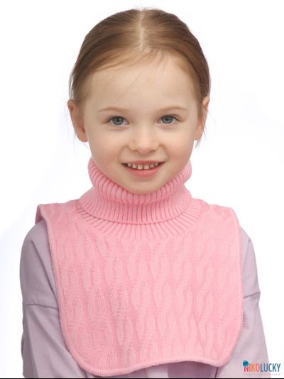 Манишка 23-34 подклад 100% полиэстер, размер 3 (от 5 лет) розовый