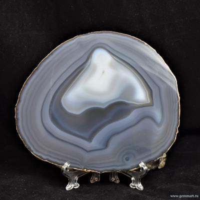 Агат - полированный спил 142*122*6мм