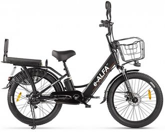 Электровелосипед GREEN CITY e-ALFA Fat 24/3, черный
