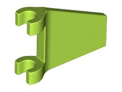 Flag 2 x 2 Trapezoid with Flared Edge, Lime (80324 / 6454589)
