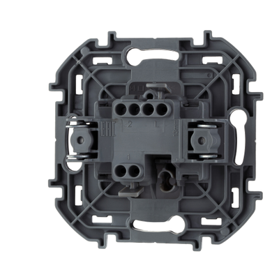 Legrand, Inspiria Выключатель одноклавишный - алюминий 2