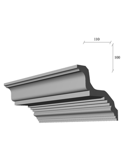 карниз гладкий К-03