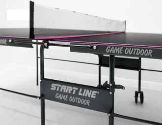 Стол теннисный всепогодный Start Line Game Outdoor с сеткой черный