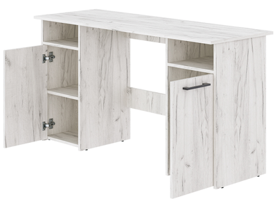 Фронда-9 стол письменный с 2 тумбами Крафт светлый