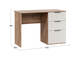 Стол письменный Графит Дуб Крафт Табачный/Холст Белый