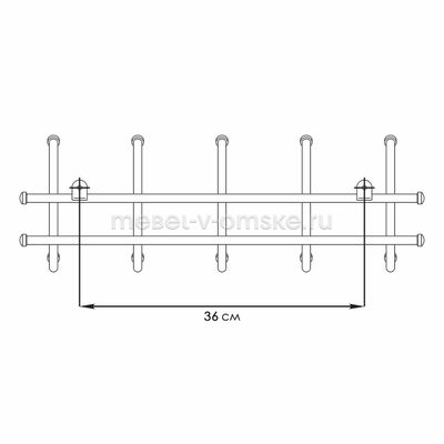 Вешалка Уют-5