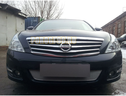 Защита радиатора Nissan Teana II 2008-2013 chrome PREMIUM