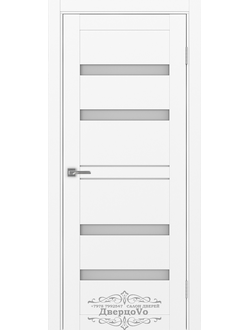 ALBERO (АЛЬБЕРО). ДРЕЗДЕН, VINYL (ВИНИЛ) БЕЛЫЙ/ СТЕКЛО САТИН МАТОВОЕ