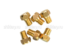 Комплект сопел для плит GEFEST 1200 С-С4, 3200 00-04 до 2009г.в. (1200.98.0.000-03) сжиженный газ