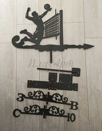 флюгер на крышу волейболист