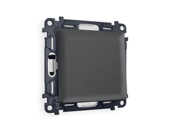 Переключатель перекрестный 1-кл Графит мягкое касание - Ambrella Volt - ALFA