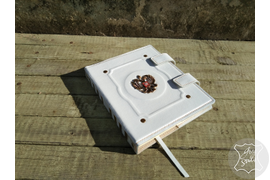 женский ежедневник - органайзер из натуральной кожи с гербом России