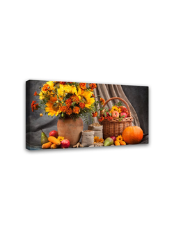 Печатная картина на деревянном подрамнике "Дары золотой осени"